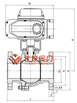 電動調(diào)節(jié)球閥尺寸圖