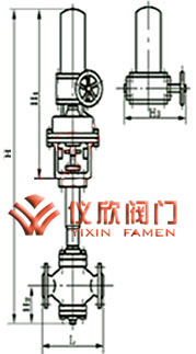 氣動活塞式切斷閥高溫型