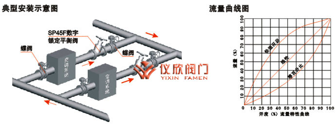 SP45、SP15數(shù)字鎖定平衡閥安裝示意圖