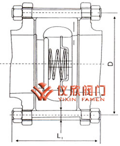 對(duì)夾升降式止回閥